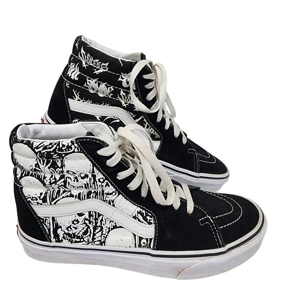 Vans Sk8-Hi Forgotten Bones Skull Graphic High-Top Sneakers Size 7 Mens - Picture 10 of 10